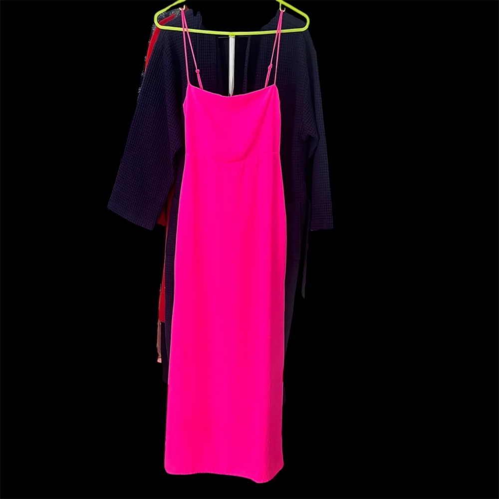 superdown Hot Pink Spaghetti-Strap Maxi Dress - Picture 4 of 6
